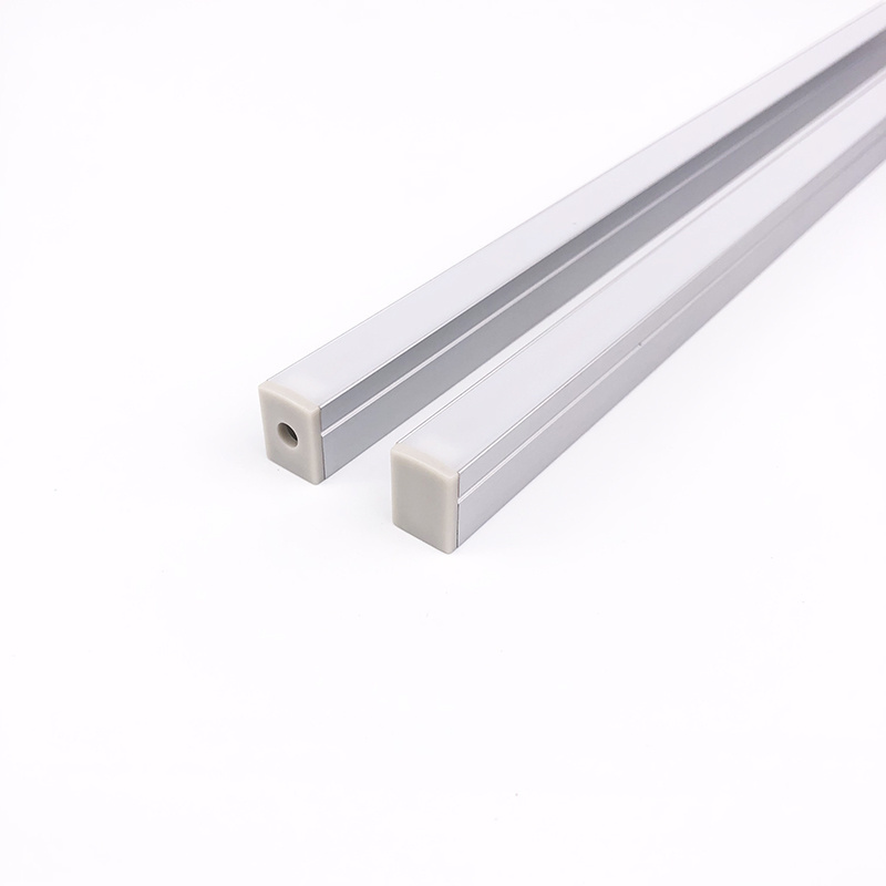 Can be customized led extrusion profiles PC frosted PMMA cover for LED aluminum bar