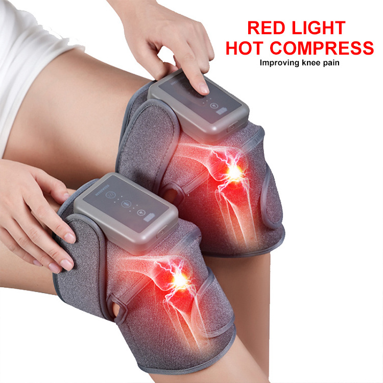 Hot Sell Vibration Heated Knee Brace Wrap Massage Leg Massager Heated Knee Pad Stress Relief Vibration Shoulder Knee Massager