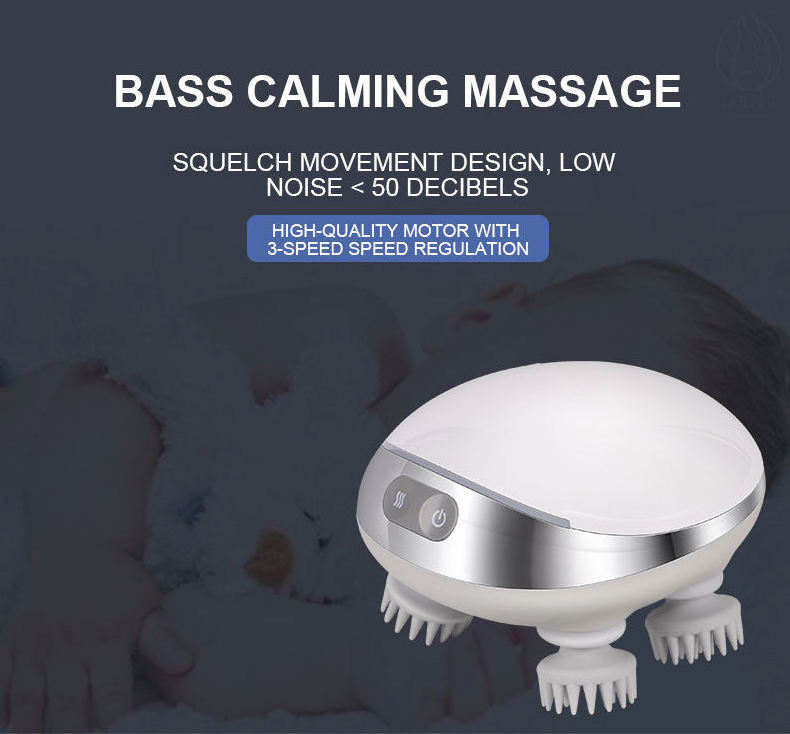 Hot Sale Head Massage Product Electric 7 Scratcher Ceramic Scalp Massager