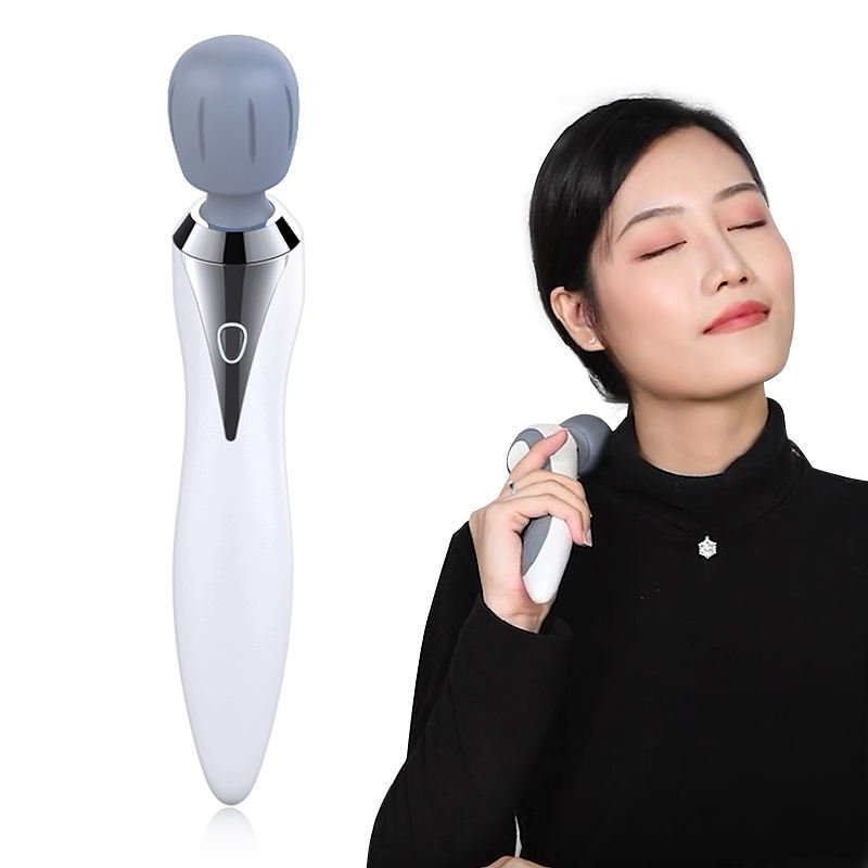 High Quality Electric Homemade Waterproof Handheld body Muscl rotating Magic Wand Massager Sticks Vibrator