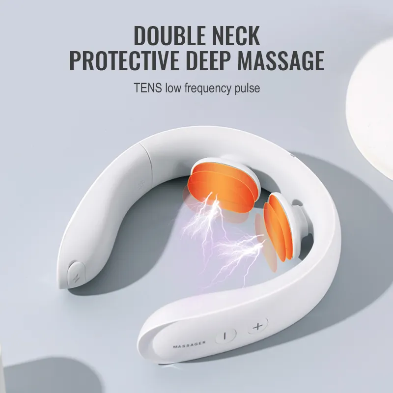 care vibration portable smart neck massage neck massage tool cervical muscle relax EMS microcurrent electric neck massager