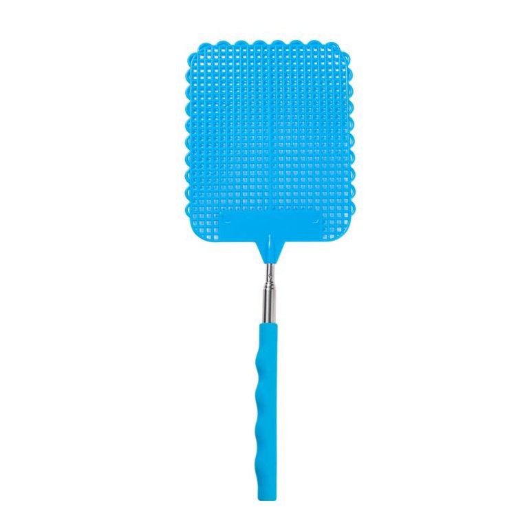 Telescopic Fly Swatters Durable Plastic Fly Swatter Telescopic Flyswatter with Stainless Steel Handle for Indoor/Outdoor