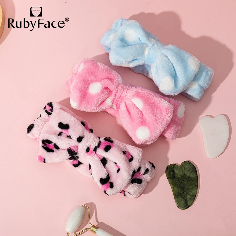 RubyFace  Jade Roller  quartz face roller gua sha beauty facial massage rose jade roller set for face with Hairband