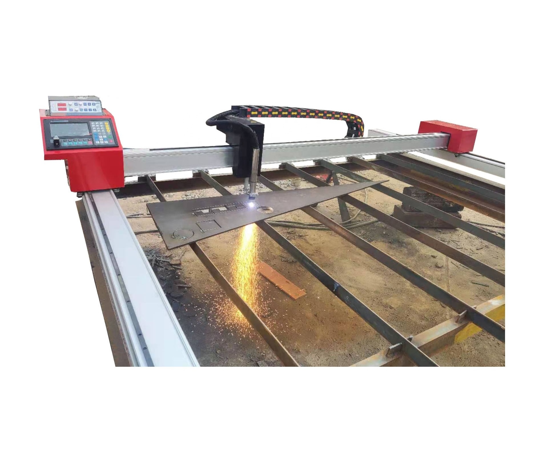 cnc plasma torch dual use two track cnc cutting machine for metal plate