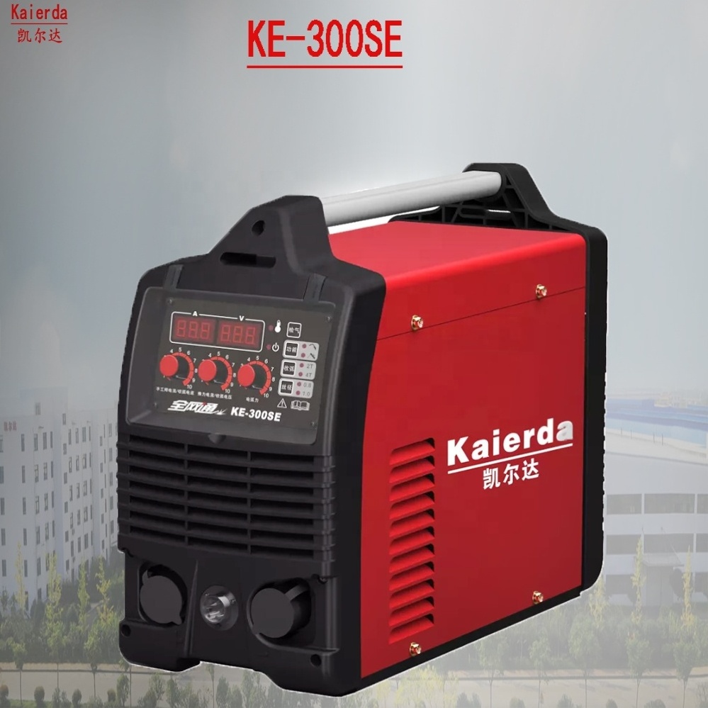 Wide voltage manual/gas shielded arc welder,Kaierda KE-300SE high quality metal welding machine