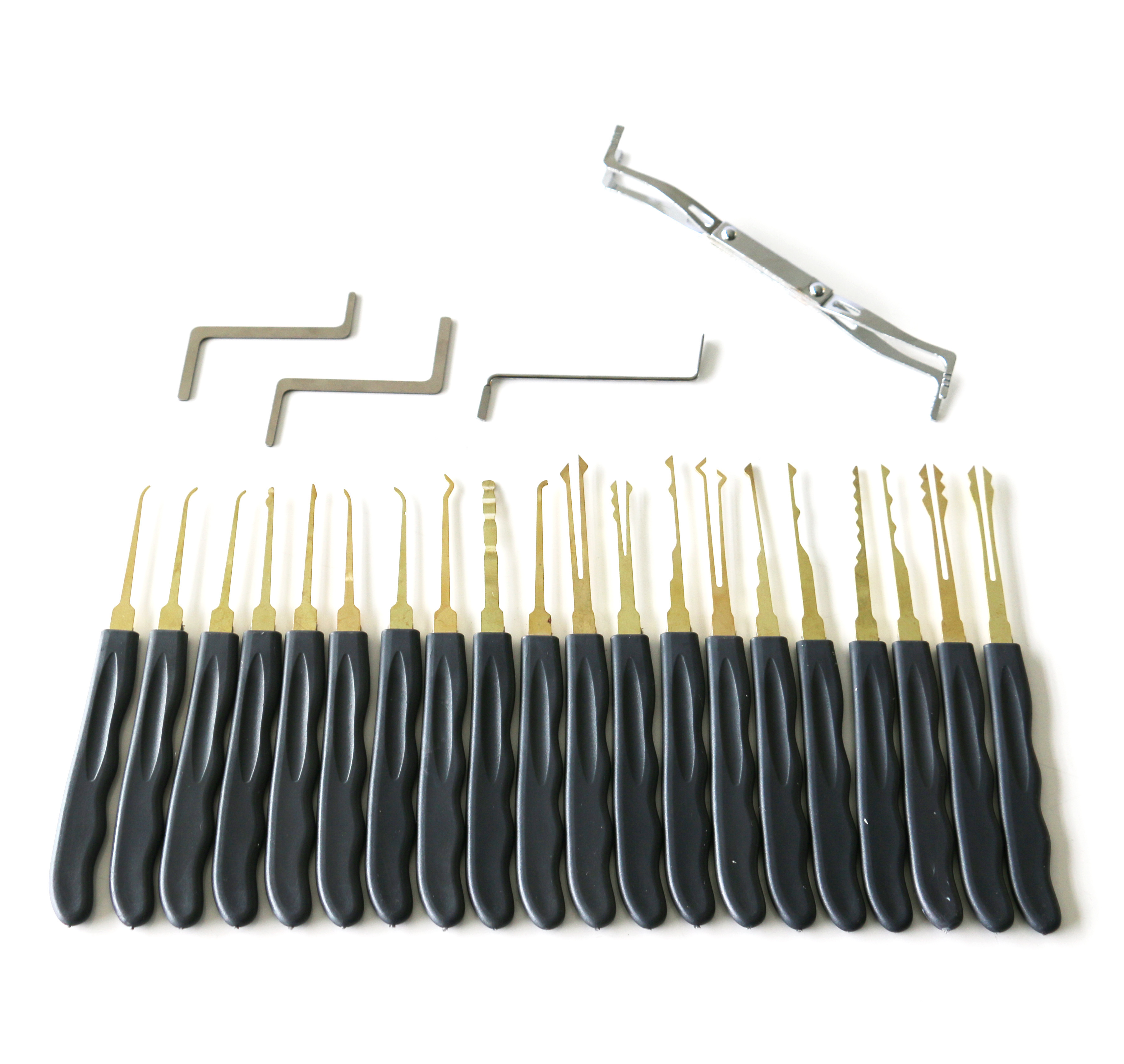 24pcs Locksmith Lock Picking tools Lock pick Set with padlock