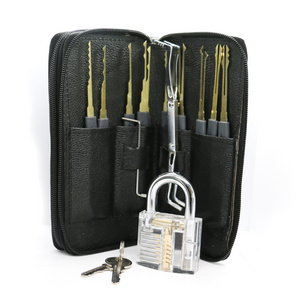 24pcs Locksmith Lock Picking tools Lock pick Set with padlock