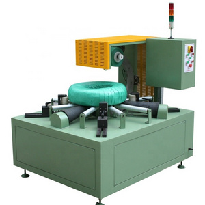 Spiral hose coil packing machine, pipe coil wrapping machine