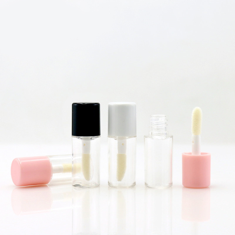 1ml 3ml 5ml plastic cosmetic empty lip gloss tube container in stock gold mini tube