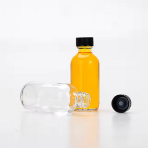 2 oz Small Clear Glass Bottles with Lids for Potion, Juice, Wellness, Ginger Shots, Whiskey, Liquids