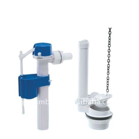 Promotion toilet soft touch top button control tank fitting side fill valve plastic flush valve