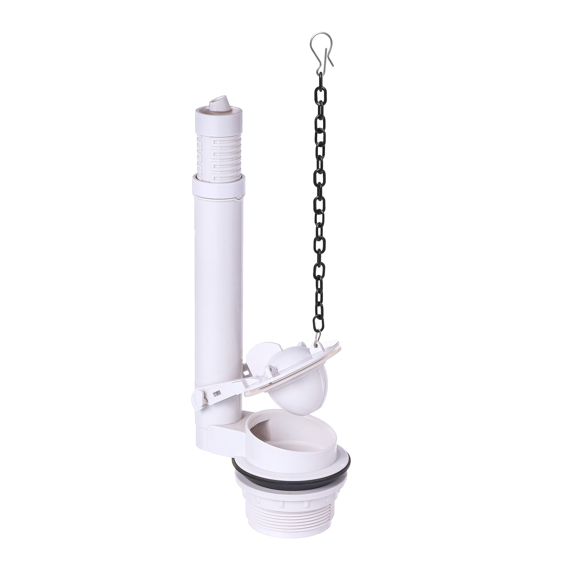 2'' Outlet Single Flush Valve Toilet Repair Kit With Adjustable Overflow Pipe