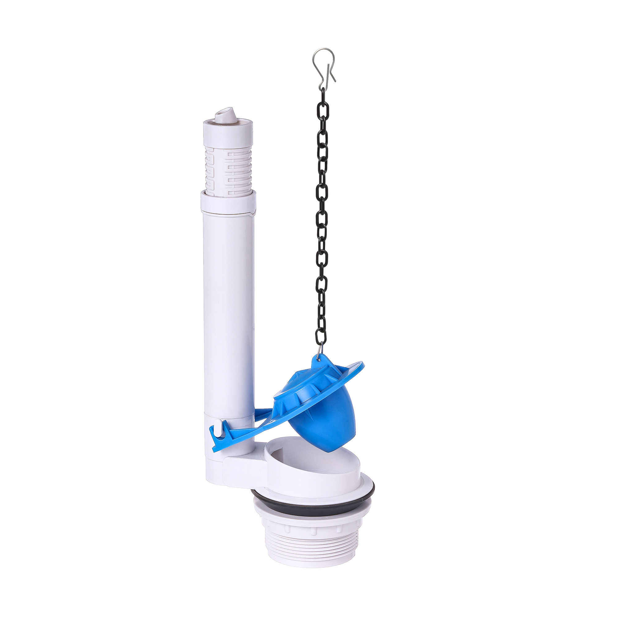 2'' Outlet Single Flush Valve Toilet Repair Kit With Adjustable Overflow Pipe