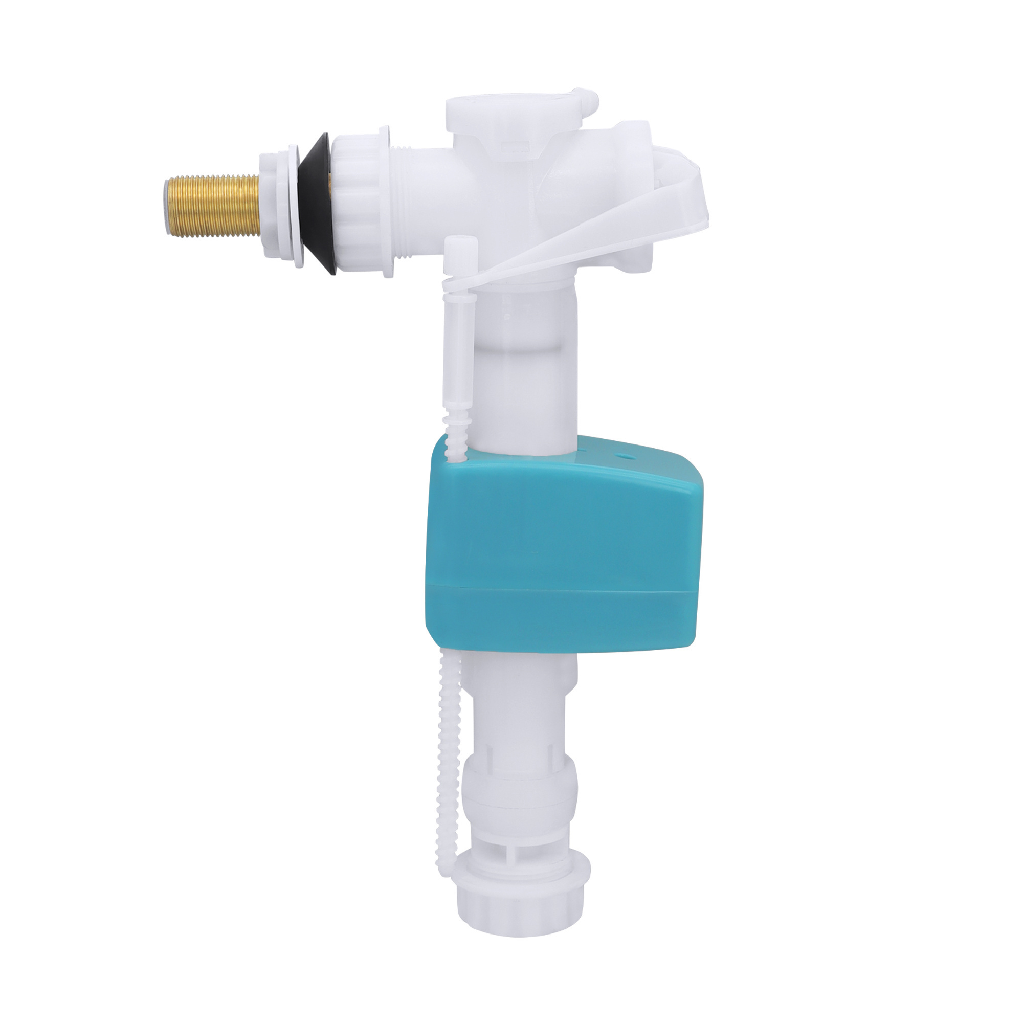 Brass Thread Square Float 2 In 1 Bottom And Side Fill Valve For Toilet