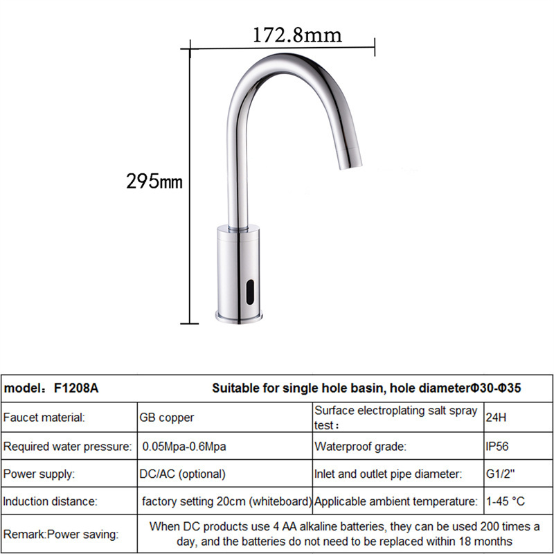 Hot Sale 360 Rotation Touchless Bathroom Sensor Bathroom Faucet for Promotion