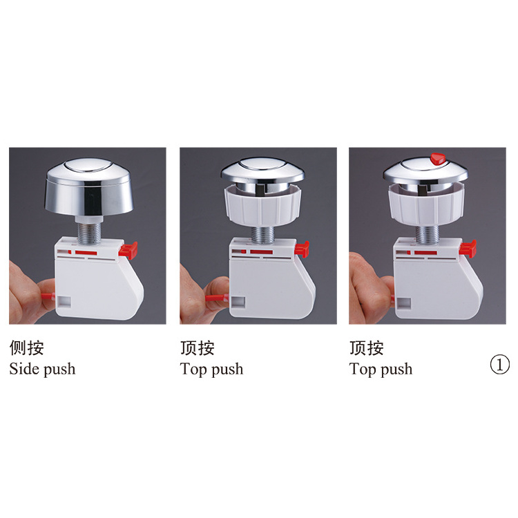 Wire Control Dual Flush Valve Toilet One Piece Toilet Cistern Mechanism Flush Valve