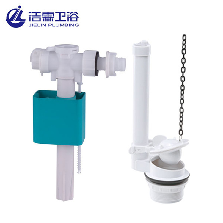 China wholesale push button side inlet valve abs plastic dual flush valve for toilet fitting