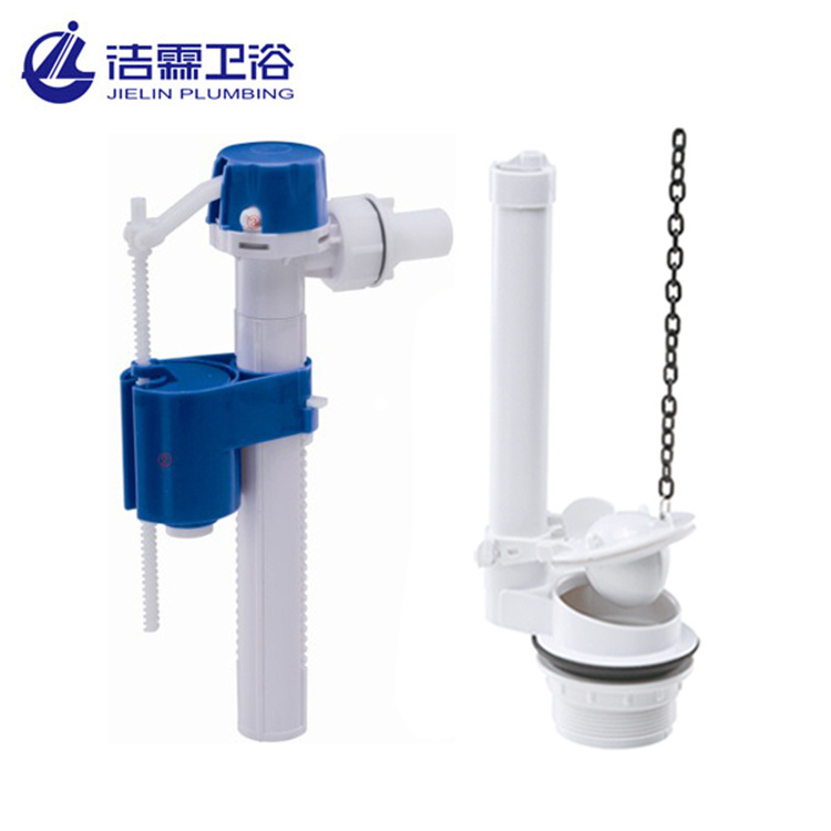 Hot sale tank fitting anti syphon one piece wras dual flush toilet valve