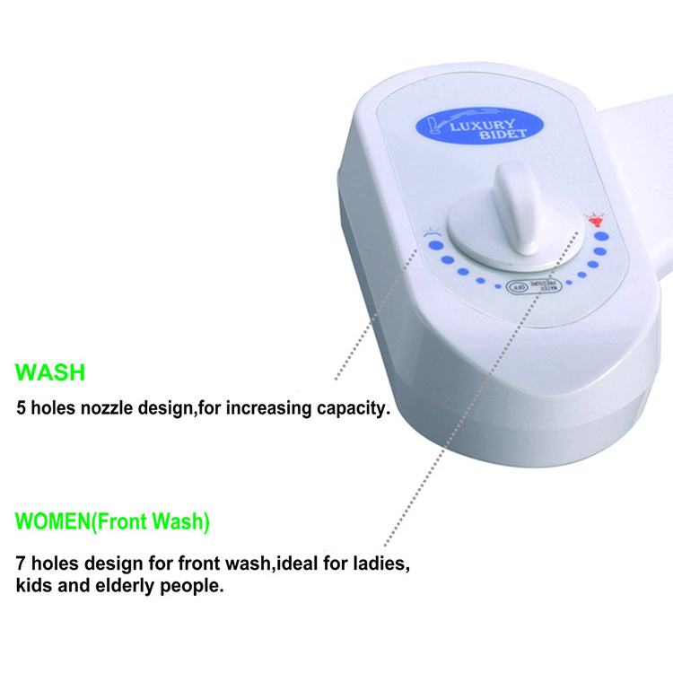 High Quality ABS Single Nozzle Non-electric Cheap Mechanical Manual Wc Bidet