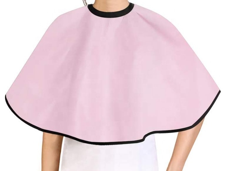 Makeup Cape Shortie Makeover Bib for Beauty Salon Smock for Clients Hairdressing Shampoo Cape for Beautician Stylist