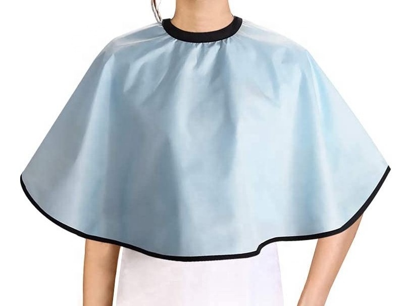 Makeup Cape Shortie Makeover Bib for Beauty Salon Smock for Clients Hairdressing Shampoo Cape for Beautician Stylist