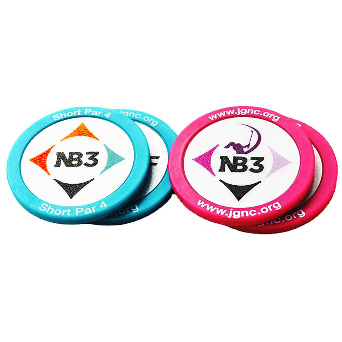 Wholesale Plastic Clay ABS Golf Poker Chip Ball Marker with Custom Sticker or Blank Sticker Sublimation Ceramic Poker Chip