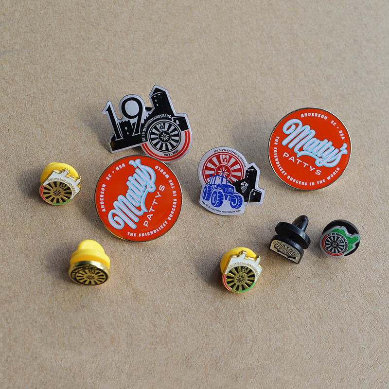 Custom Made Metal Brooch Pin Hard Soft Enamel Badges with Custom Logo Mini Lapel Pins for Hat & Shirt 1 Color Print