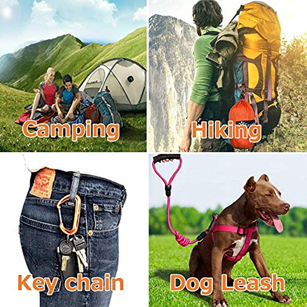 Multi Colors Climbing Carabiner Clip Carabiner Hook Heavy Duty Carabiners For Hammocks Camping Accessories Hiking Keychains