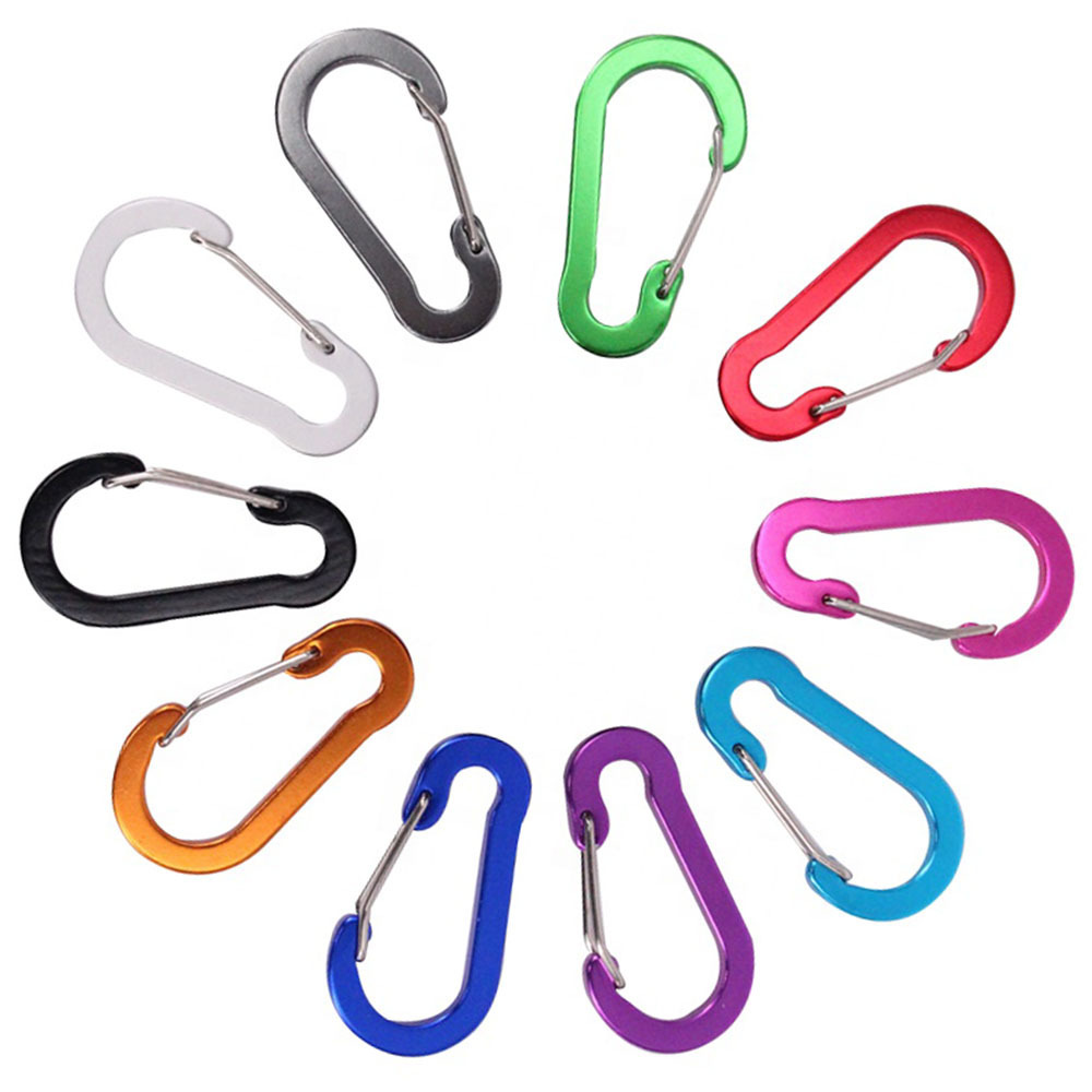 Multi Colors Climbing Carabiner Clip Carabiner Hook Heavy Duty Carabiners For Hammocks Camping Accessories Hiking Keychains