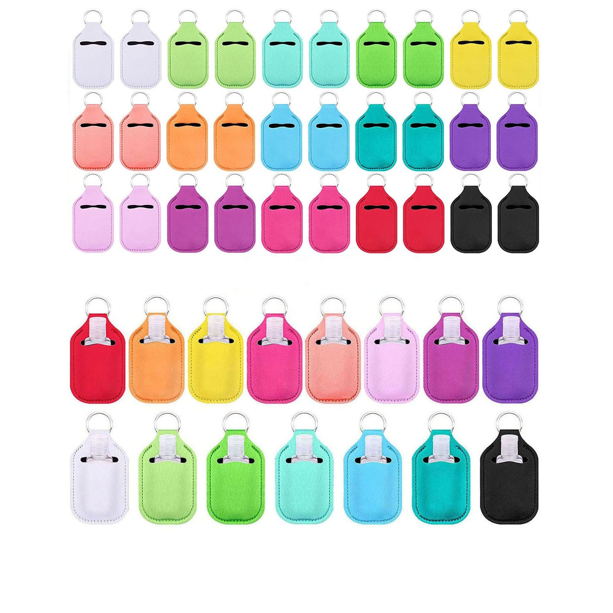 Have All Self Defense Keychain Set Accessories In Stock Hand Sanitizer Lipstick Lip Gloss Chapstick Holder Wristlet Keychain