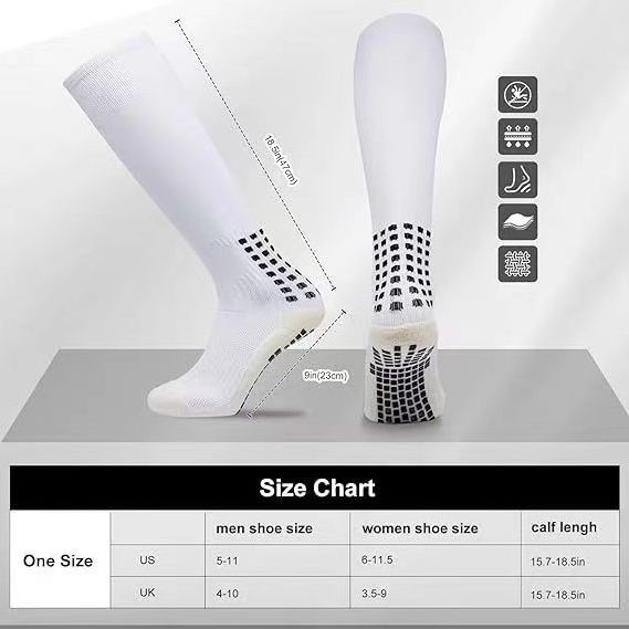 Custom Wholesale crew performance sports elite soccer tape design grip socks pink anti slip football socks for men women