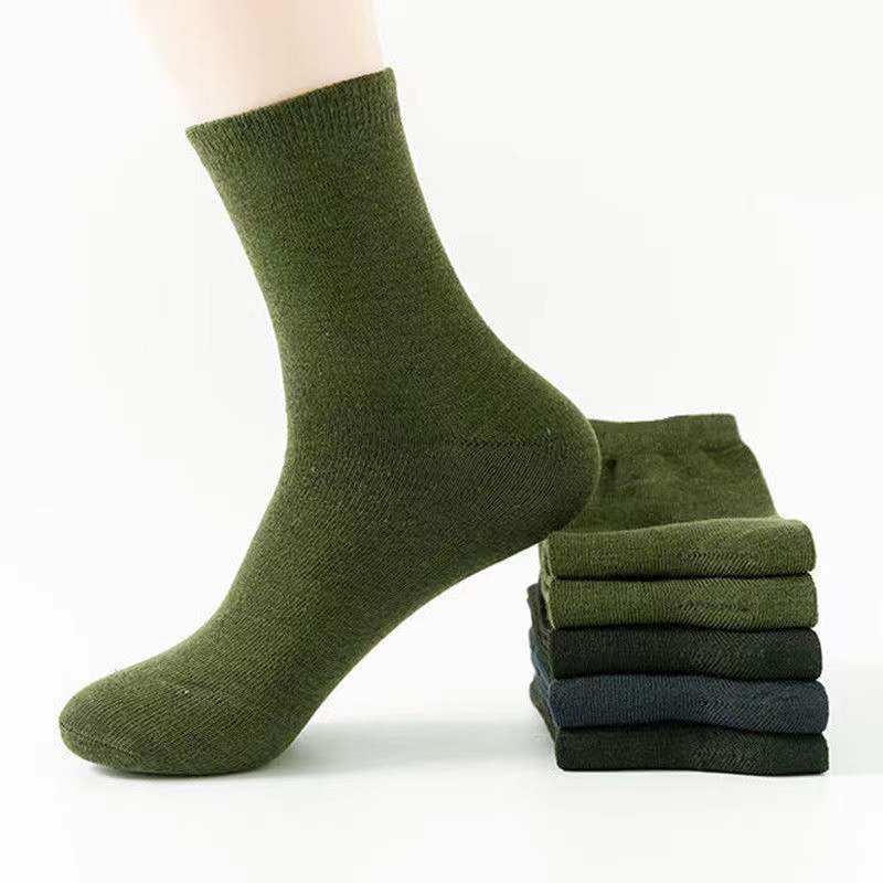 wholesale men cotton sport low cut short jungle army green boot socks