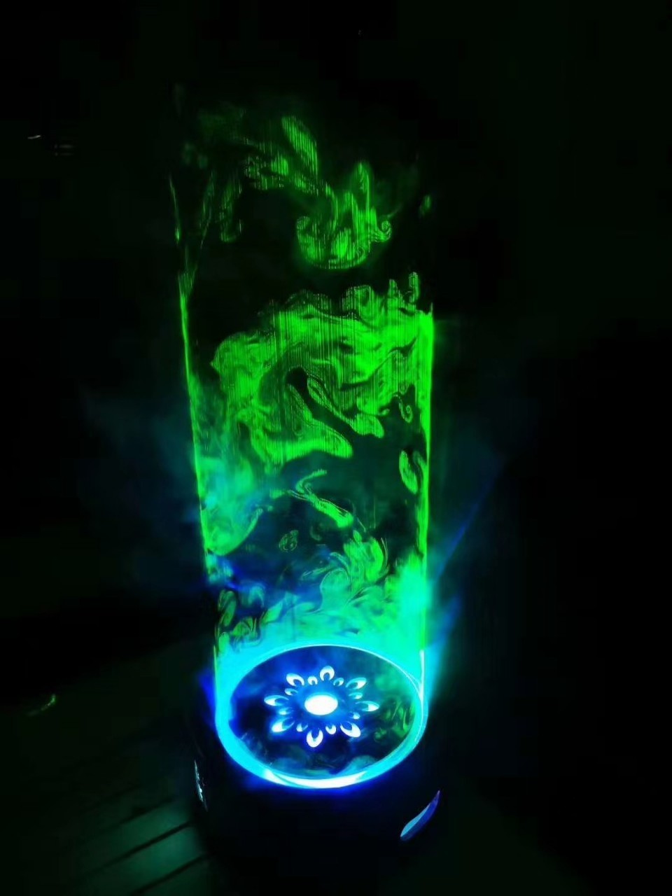 rechargeable shisha hookah laser led light base for bars lounge club