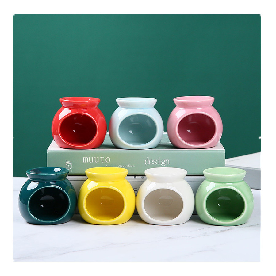 cheap wholesale colorful ceramic oil warmer wax melt burner for wax melts