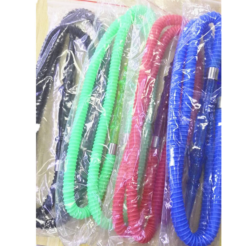 cheap wholesale shisha accessories 1.8m plastic hookah hose pipes