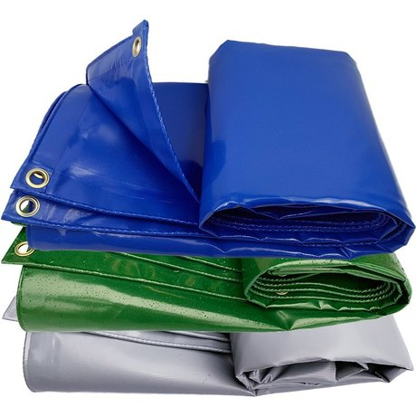 Heavy Duty PVC Coated Canvas Truck Cover Tarps PVC Tarpaulins For Open Top Container Covers