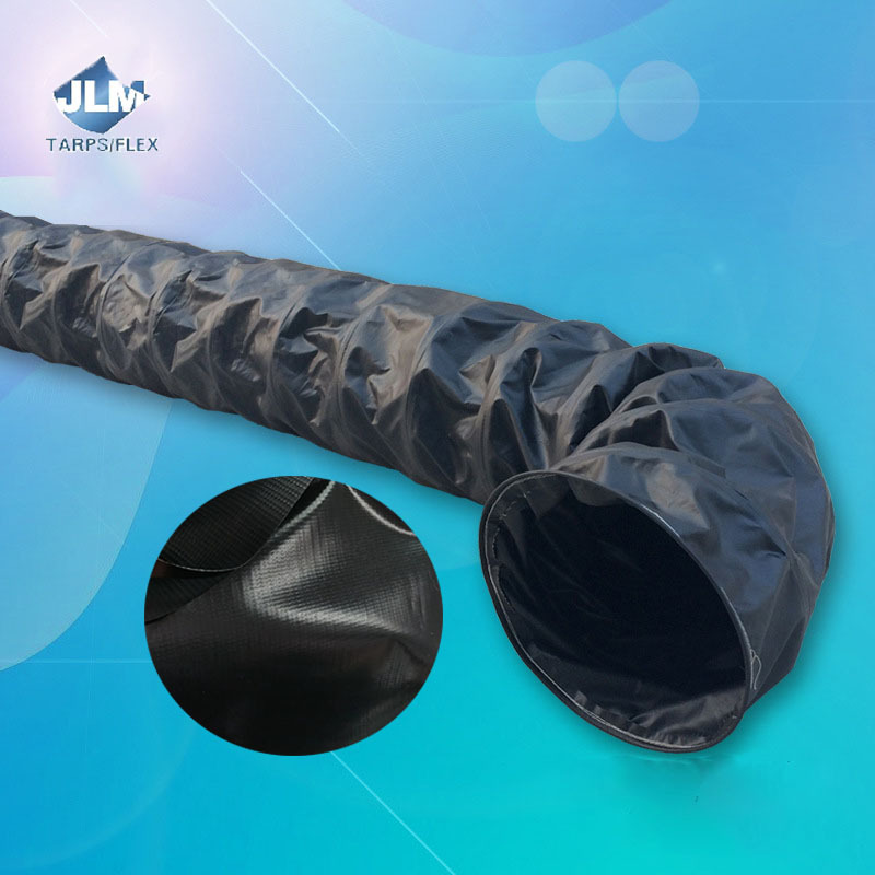 Flame retardant air duct coal mine telescopic frame blower vinyl tarpaulin fabric