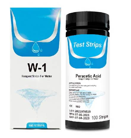 Peracetic Acid Water Test Strips, Semi-quantitative Hospital Used Test Kit,  water chemistry testing strips