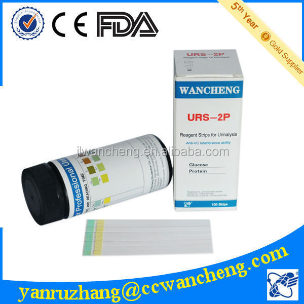 Disposable urinalysis reagent sticks URS-2P medical consumable item