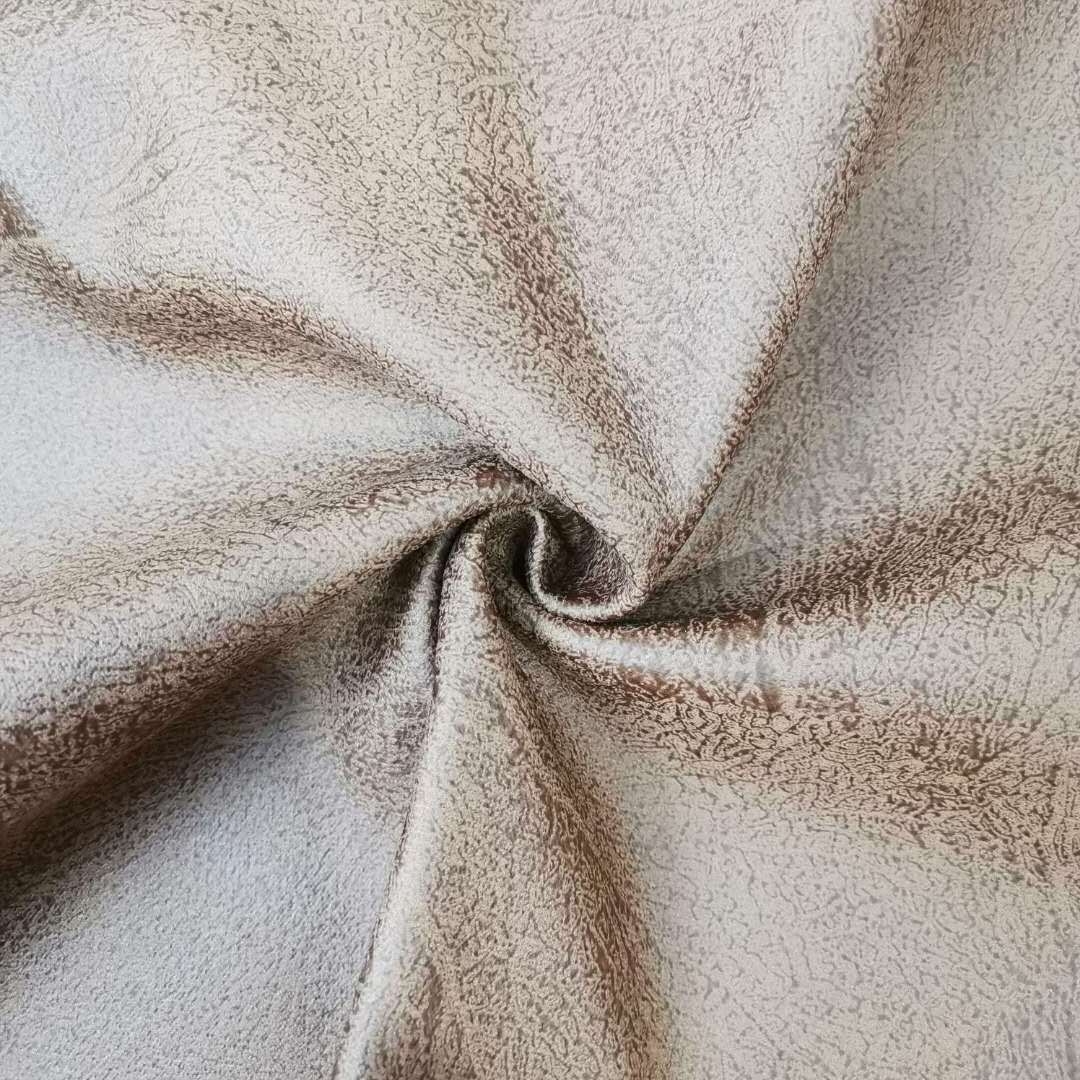 JL20210-copy leather  foil glue bronzing  custom  textile Egypt 100% polyester DTY upholstery fabric  sofas leather fabric