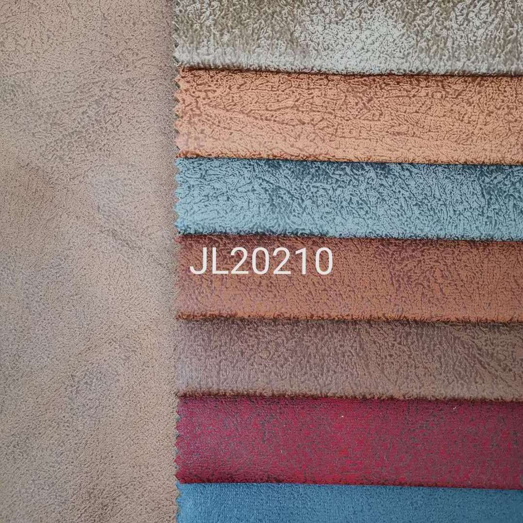 JL20210-copy leather  foil glue bronzing  custom  textile Egypt 100% polyester DTY upholstery fabric  sofas leather fabric