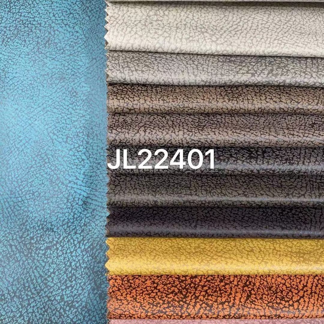 JL22401-Popular in middle east bronzed dty velvet sofa fabric FAUX  leather fabrics   foil glue bronzing sofa fabrics