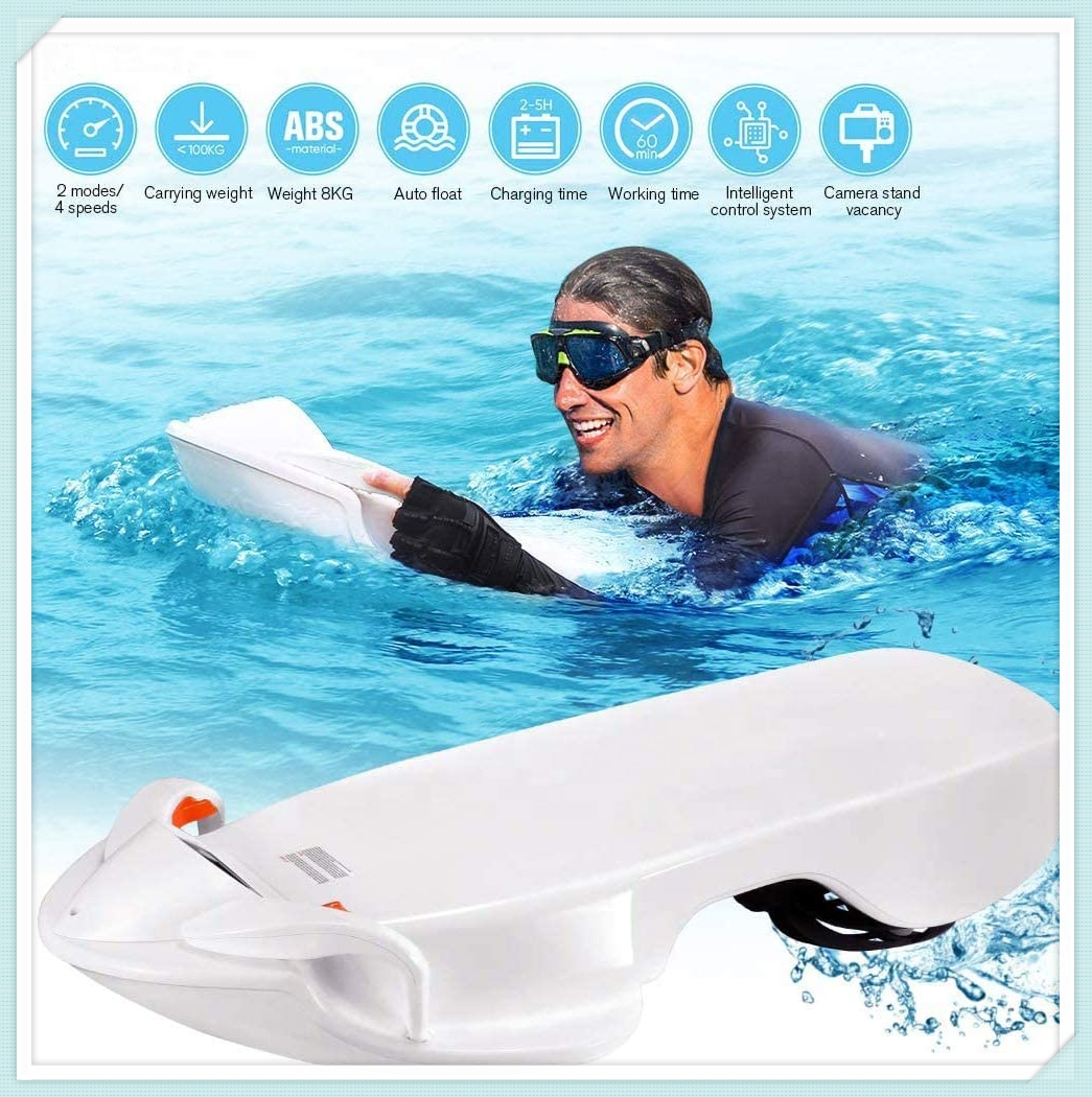 Electric Surfboard for Adult, Sea Surfing Paddle Water Powered Floating Board for Adult Assist Swimming, Surfing, Lifesaving