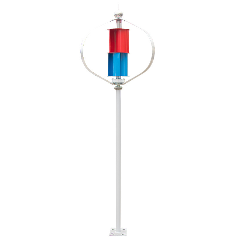 Q-type vertical axis wind turbine magnetic levitation generator red blue wind solar complementary household power generation