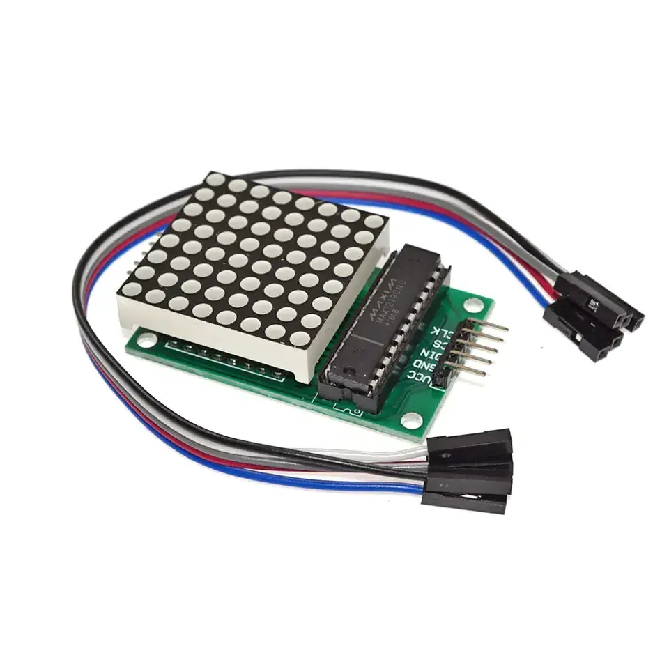 1/2/4/8-bit MAX7219 lattice control module MCU controls and drives the LED display module