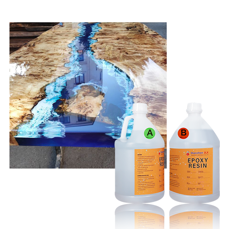 Hot-selling Clear Liquid Anti-yellowing Less Bubbles Rigid Epoxy Resin for River Table Making