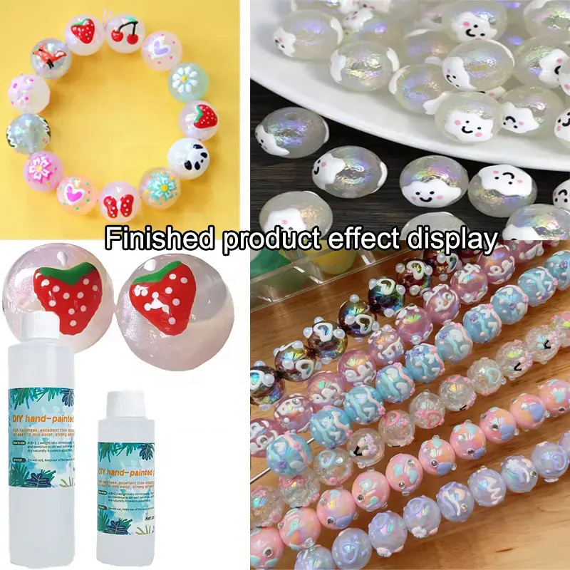 DIY Hand-painted Beads Special 2:1 High Clear Crystal Drops Anti-yellowing Epoxy AB Glue