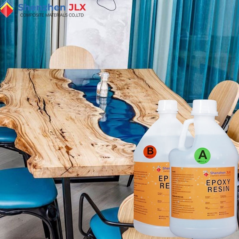 Hot-Selling Crystal Epoxy Resin AB Glue for Making Art Resin Wooden Table Top