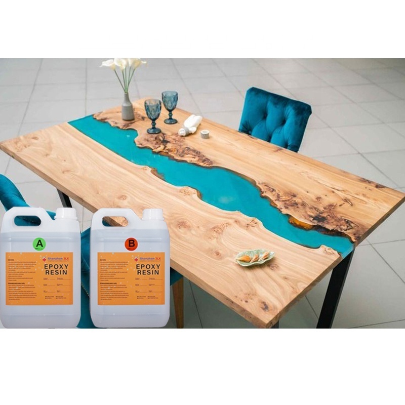 Hot-Selling Crystal Epoxy Resin AB Glue for Making Art Resin Wooden Table Top