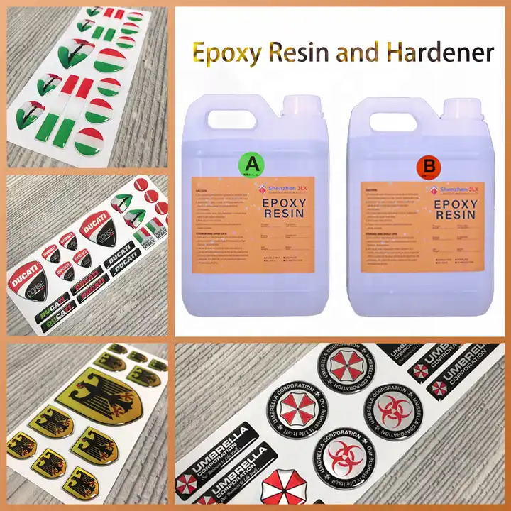 Eco-friendly Clear Liquid Bubble-free Anti-UV Crystal Epoxy Doming Resin for 3D Stickers